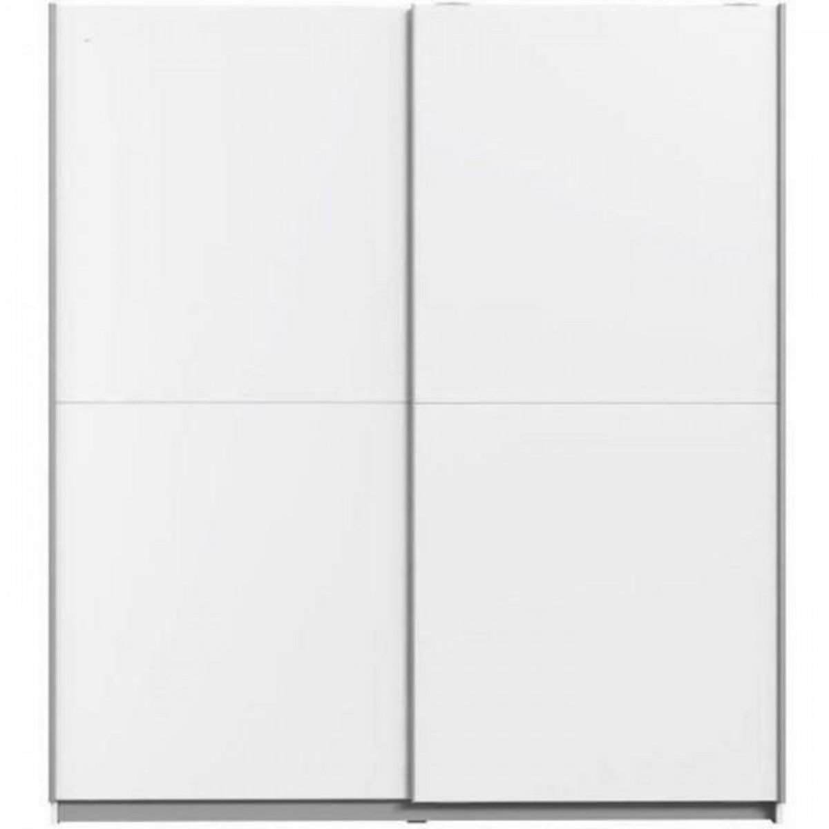 MARKET24 Armoire 2 portes coulissantes - Panneaux de particules - Blanc - L 170,3 x P 61,2 x H 190,5 cm - ULOS