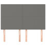 Voir la diapositive 3 : VIDAXL Tetes de lit 4 pcs Gris fonce 72x5x78/88 cm Tissu