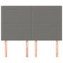 Voir la diapositive 3 : VIDAXL Tetes de lit 4 pcs Gris fonce 72x5x78/88 cm Tissu