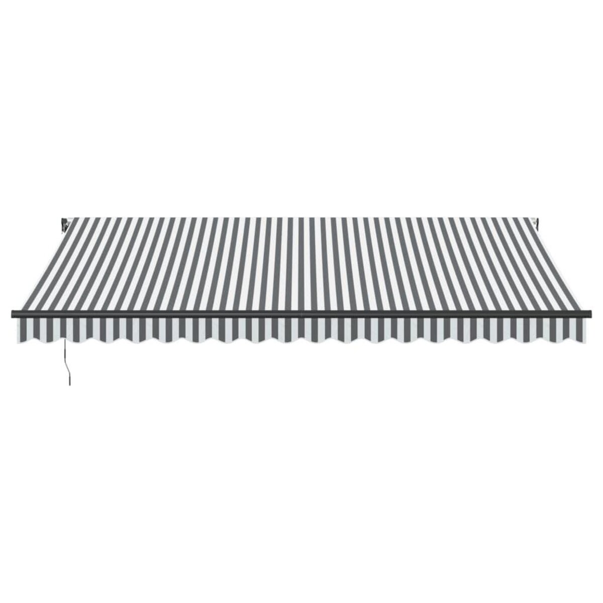 VIDAXL Auvent retractable automatique avec LED anthracite et blanc