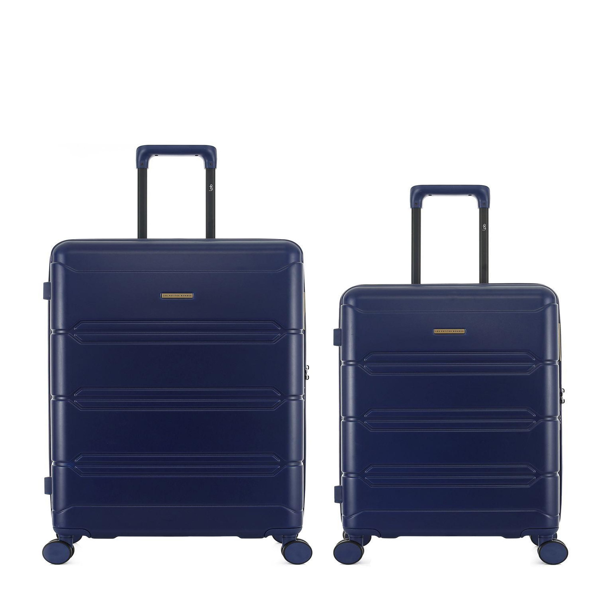 LES P'TITES BOMBES LPB Lot de 2 Valises Rigides Grand Format et Taille Moyenne LYNDA