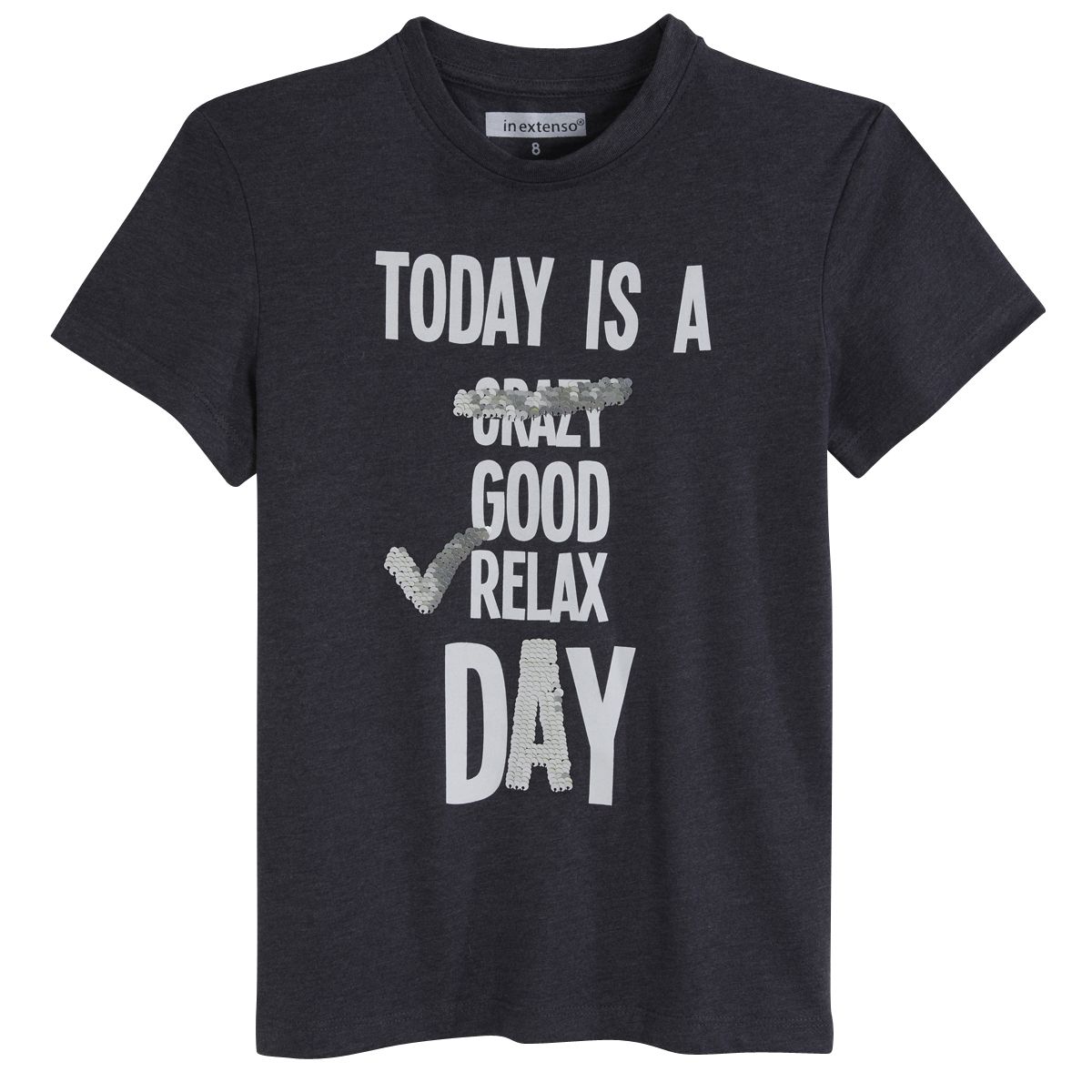 IN EXTENSO T-shirt à sequins réversibles garçon