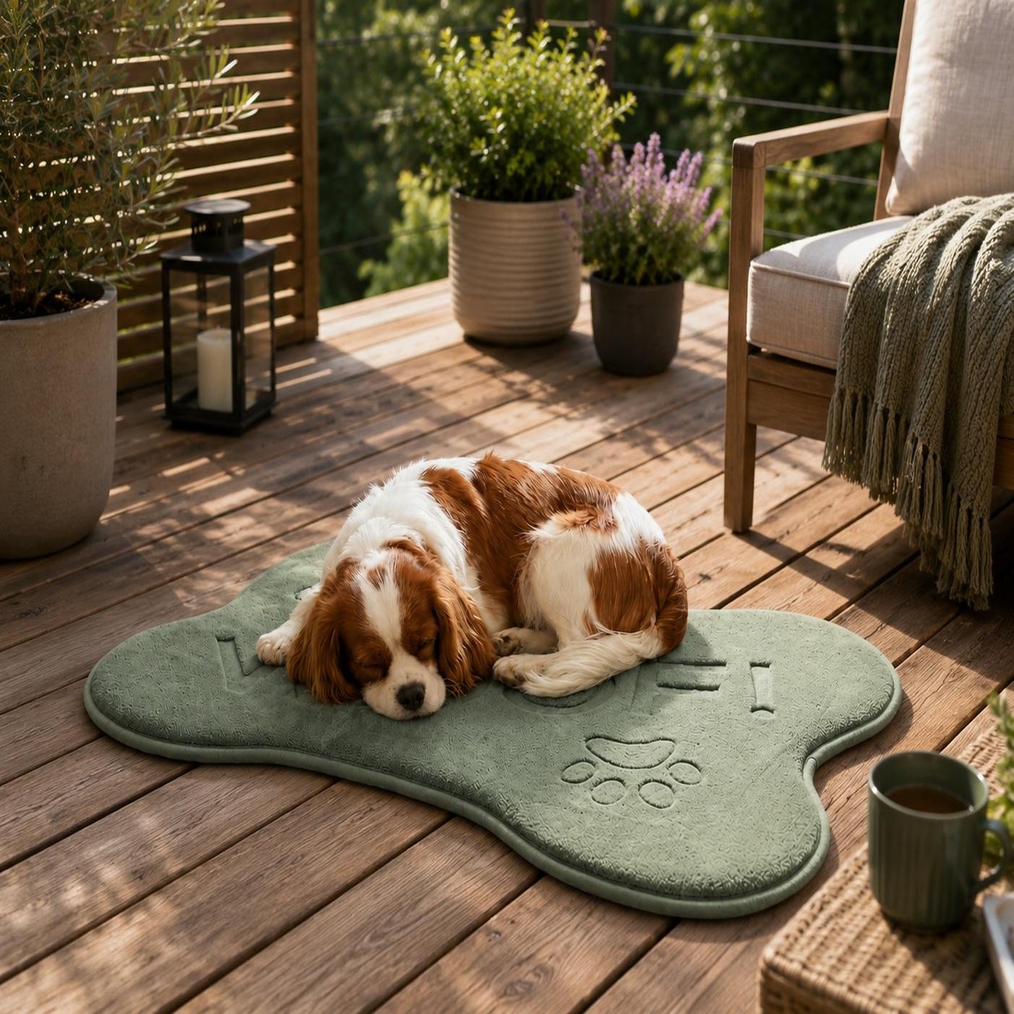 Voir la diapositive 6 : Eden Coussin en forme d'os pour chien mador