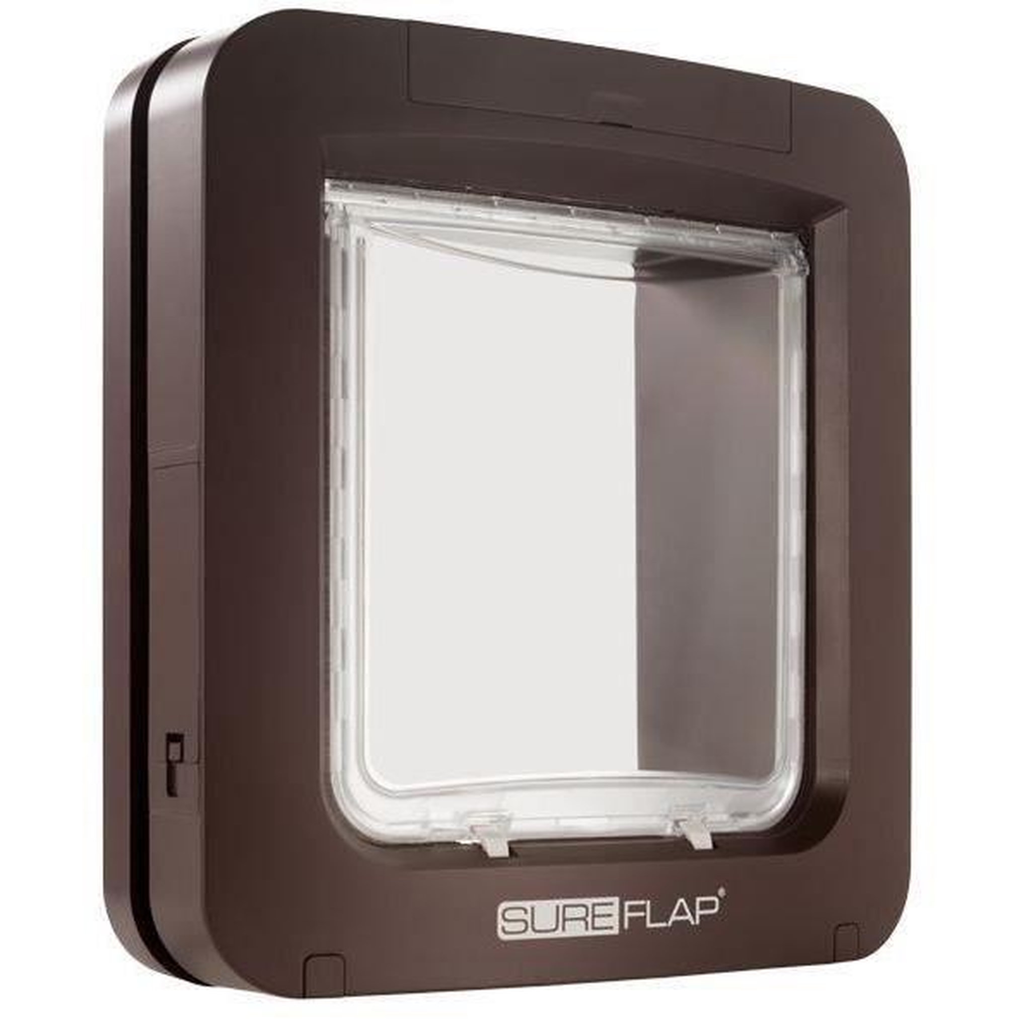 N/A Sureflap grande chatiere a puce électronique - marron - 178 mm x 170 mm (mémorisation d'un maximum de 32 puces)