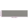Voir la diapositive 5 : VIDAXL Ecran de balcon PEHD 120x500 cm Anthracite et blanc