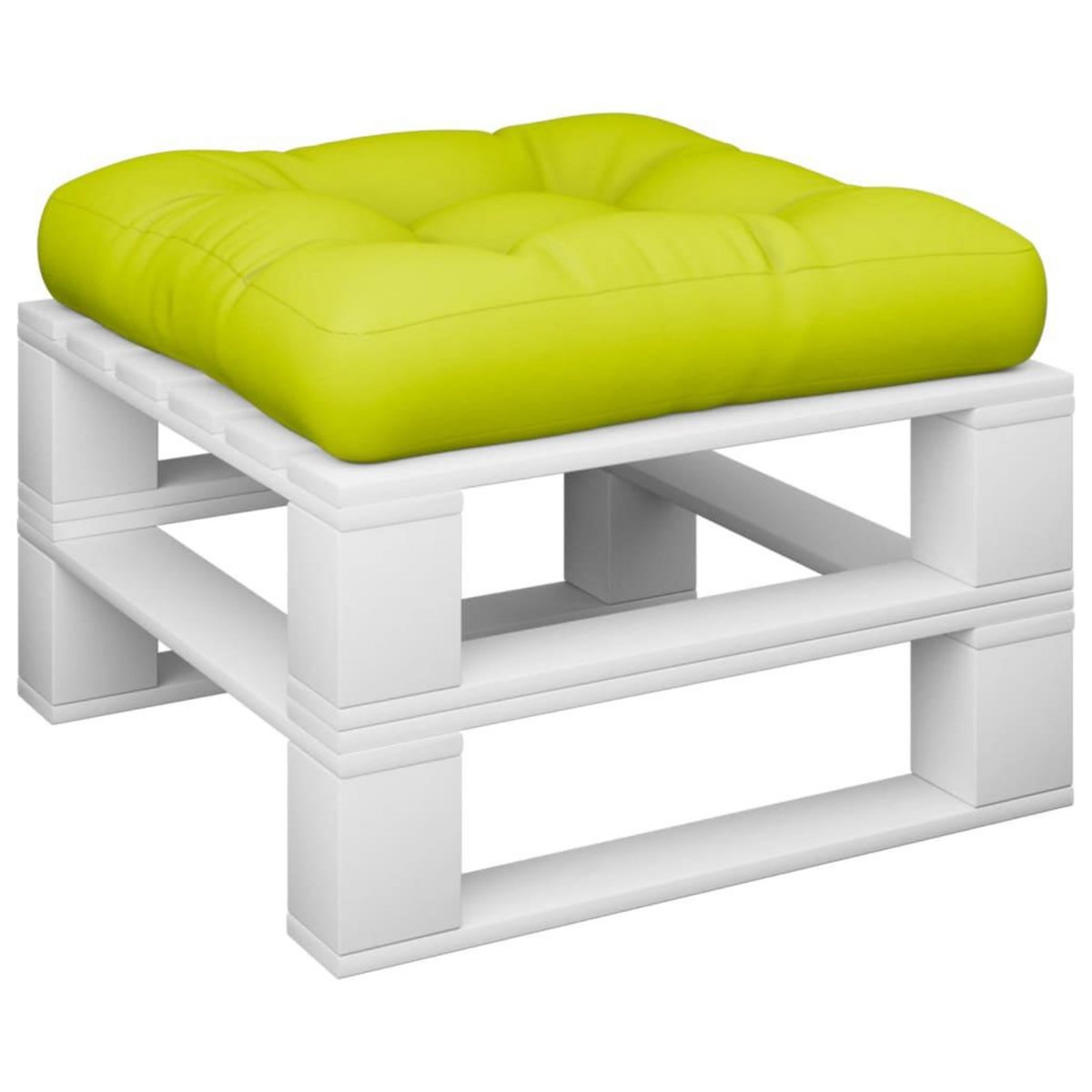 VIDAXL Coussin de palette vert vif tissu