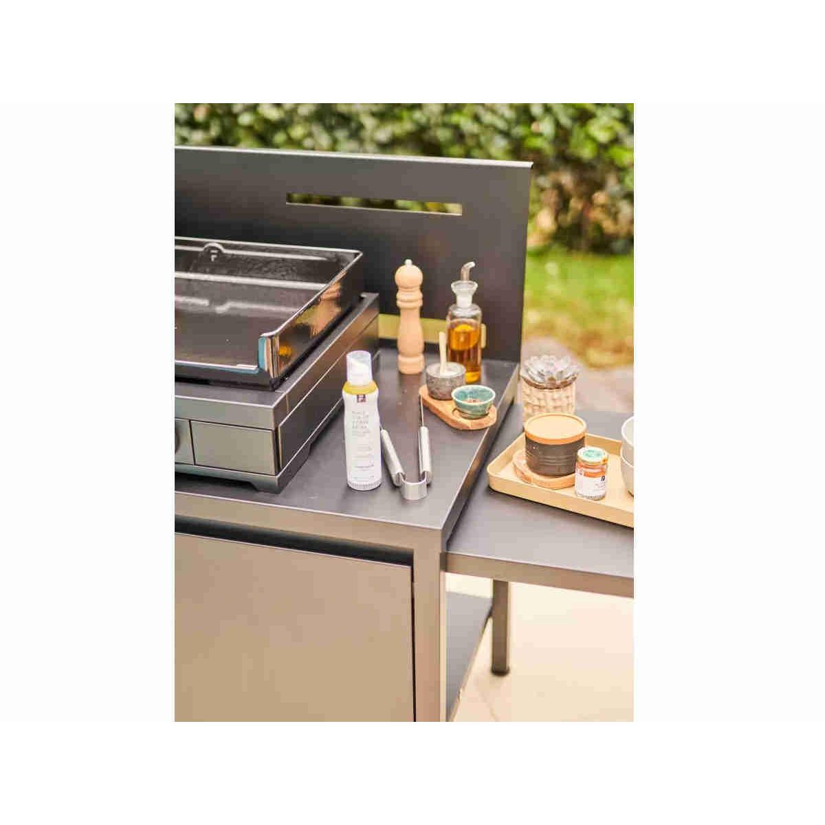 FORGE ADOUR Desserte plancha TRCAF N roulante crédence acier fermé no