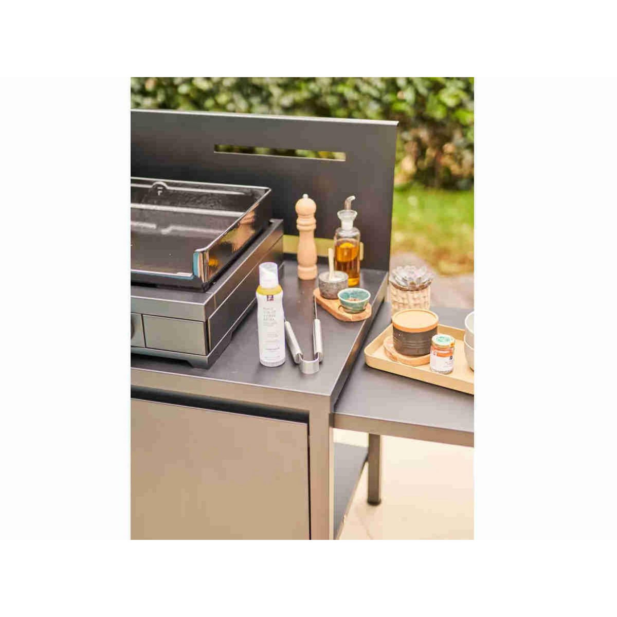 FORGE ADOUR Desserte plancha TRCAF N roulante crédence acier fermé no