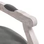 VIDAXL Chaise a manger gris fonce 54x56x96,5 cm velours