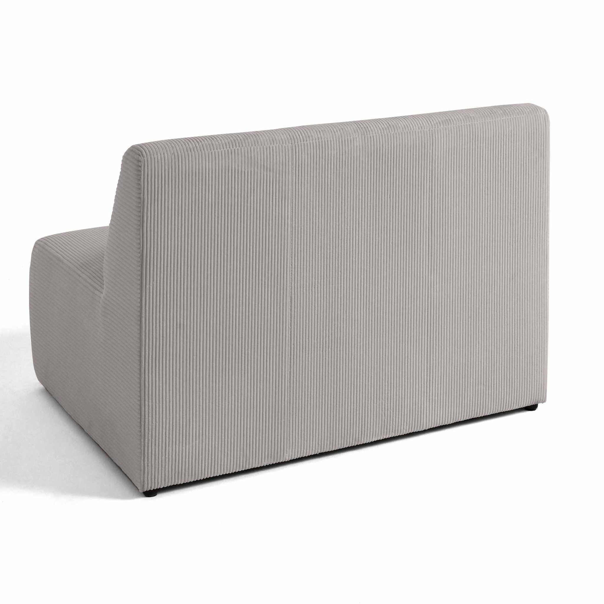 Voir la diapositive 4 : LISA DESIGN Onyx - canapé droit 2 places - en velours côtelé