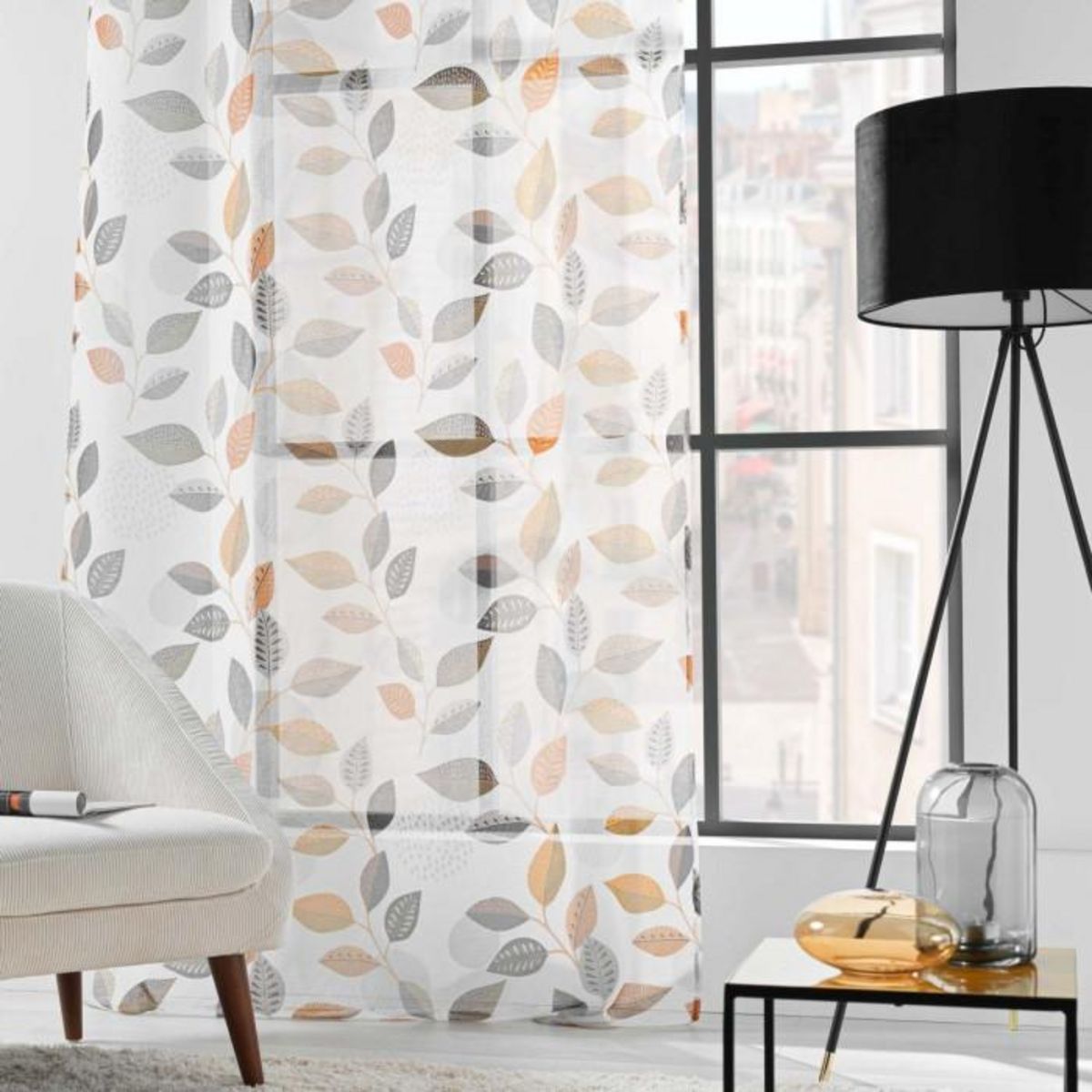 Paris Prix Rideau Voilage à Œillets  Vahine  140x240cm Multicolore