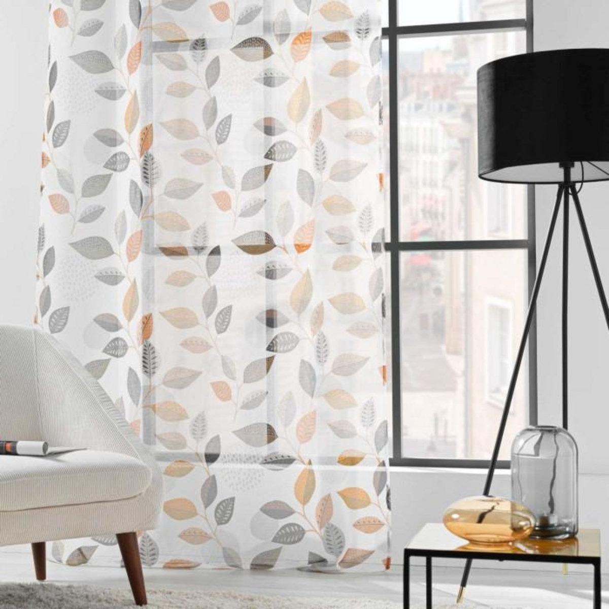 Paris Prix Rideau Voilage à Œillets  Vahine  140x240cm Multicolore