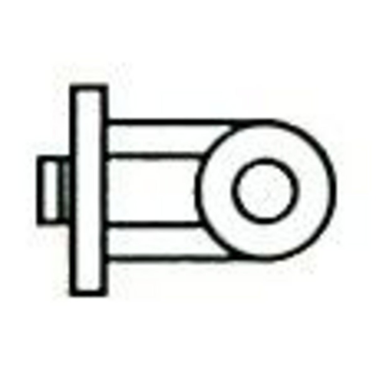 OUTIFRANCE Oeillet pour panneau mural (nylon - Ø 8 mm)