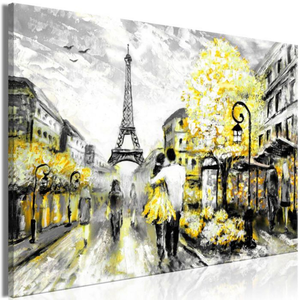 Paris Prix Tableau Imprimé  Colourful Rendez Vous Wide Yellow