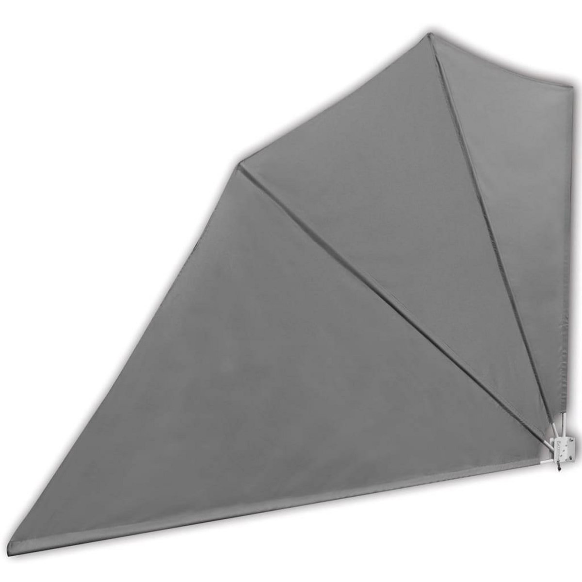 VIDAXL Auvent lateral pliable de balcon Gris 160 x 240 cm
