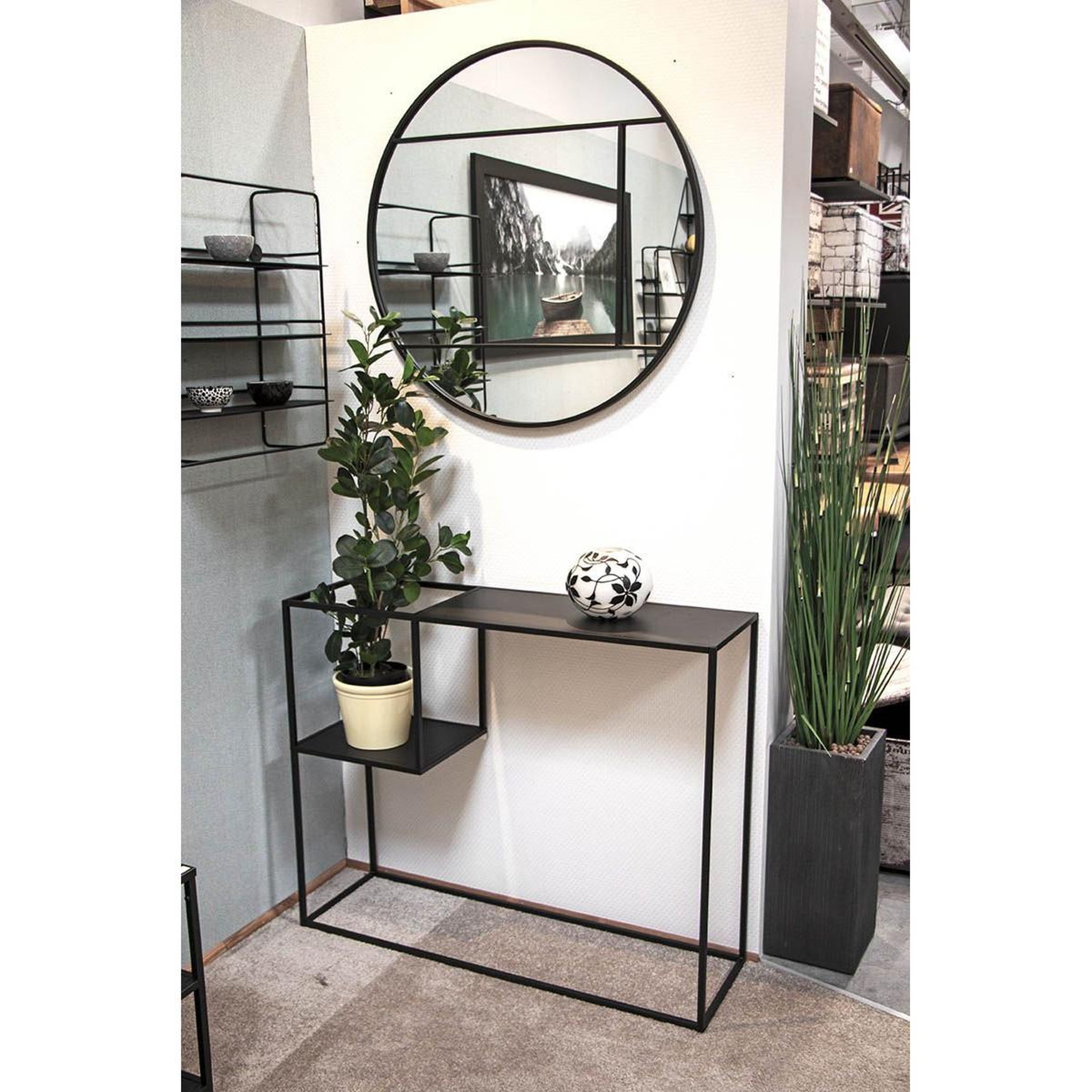 Voir la diapositive 5 : Paris Prix Console design en métal  soraya  100cm noir