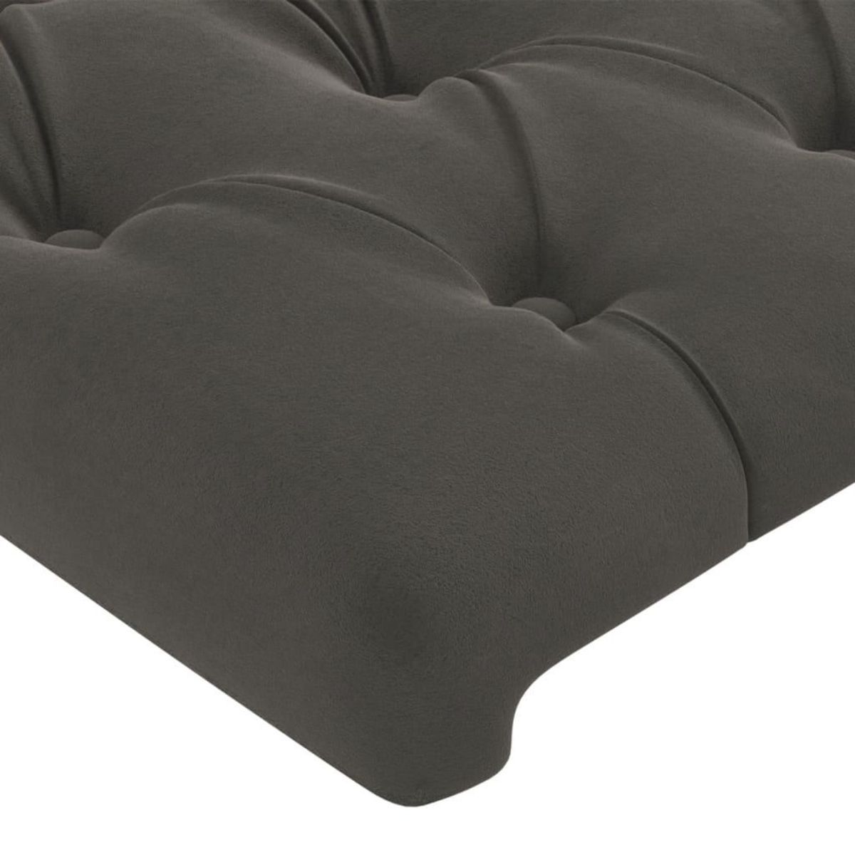 VIDAXL Tete de lit avec oreilles Gris fonce 83x23x78/88 cm Velours