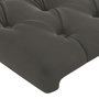 Voir la diapositive 5 : VIDAXL Tete de lit avec oreilles Gris fonce 83x23x78/88 cm Velours