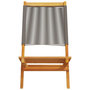 Voir la diapositive 5 : VIDAXL Chaises de jardin lot de 2 gris bois d'acacia et polypropylene
