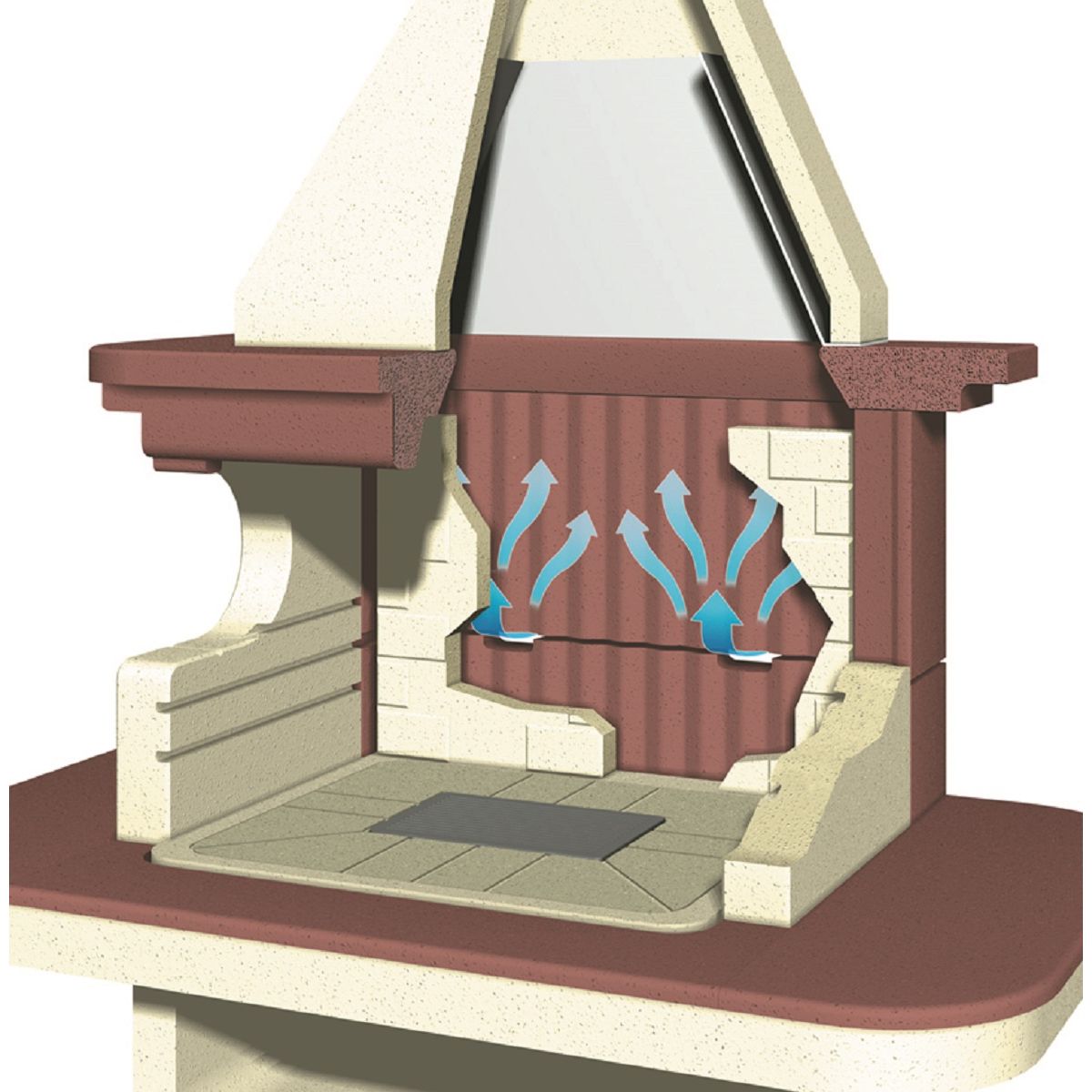 PALAZZETTI Combiné four et barbecue CAPRI 2