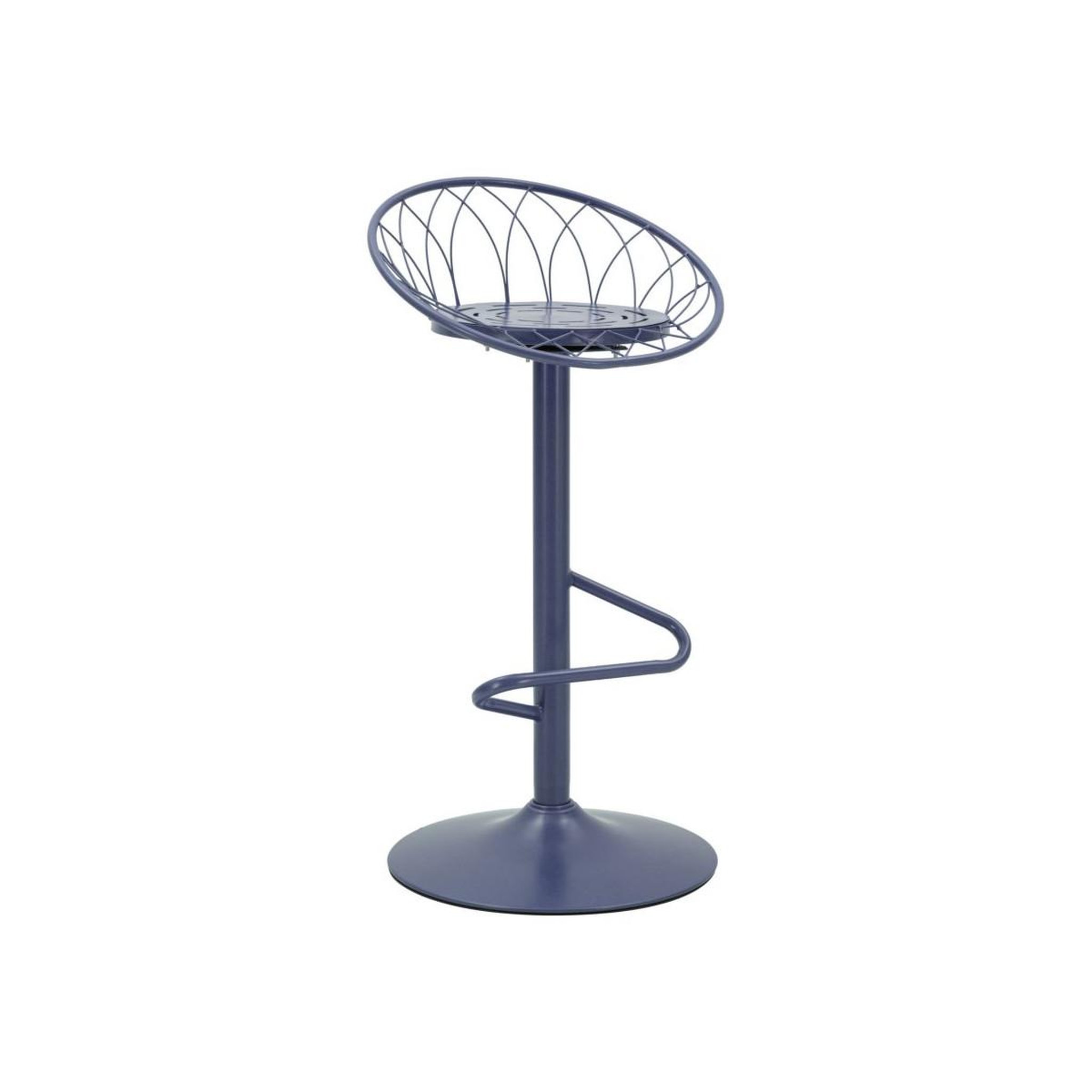Paris Prix Tabouret de bar en métal  clox  92cm bleu