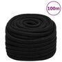 Voir la diapositive 1 : VIDAXL Corde de travail Noir 20 mm 100 m Polyester