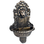 VIDAXL Fontaine murale Design de tete de lion Bronze