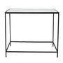 Voir la diapositive 2 : Paris Prix Console Design en Verre  Felicity  100cm Noir & Blanc