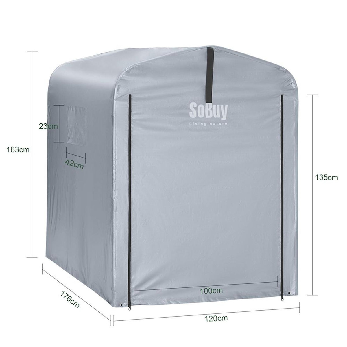 SOBUY SoBuy - Abri À Vélos 1 porte - Fonctionnel - KLS11-V