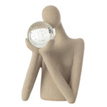 Paris Prix Buste Boule Cristal  Shawn  43cm Beige