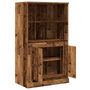 Voir la diapositive 4 : VIDAXL Buffet haut vieux bois 60x35,5x103,5 cm bois d'ingenierie