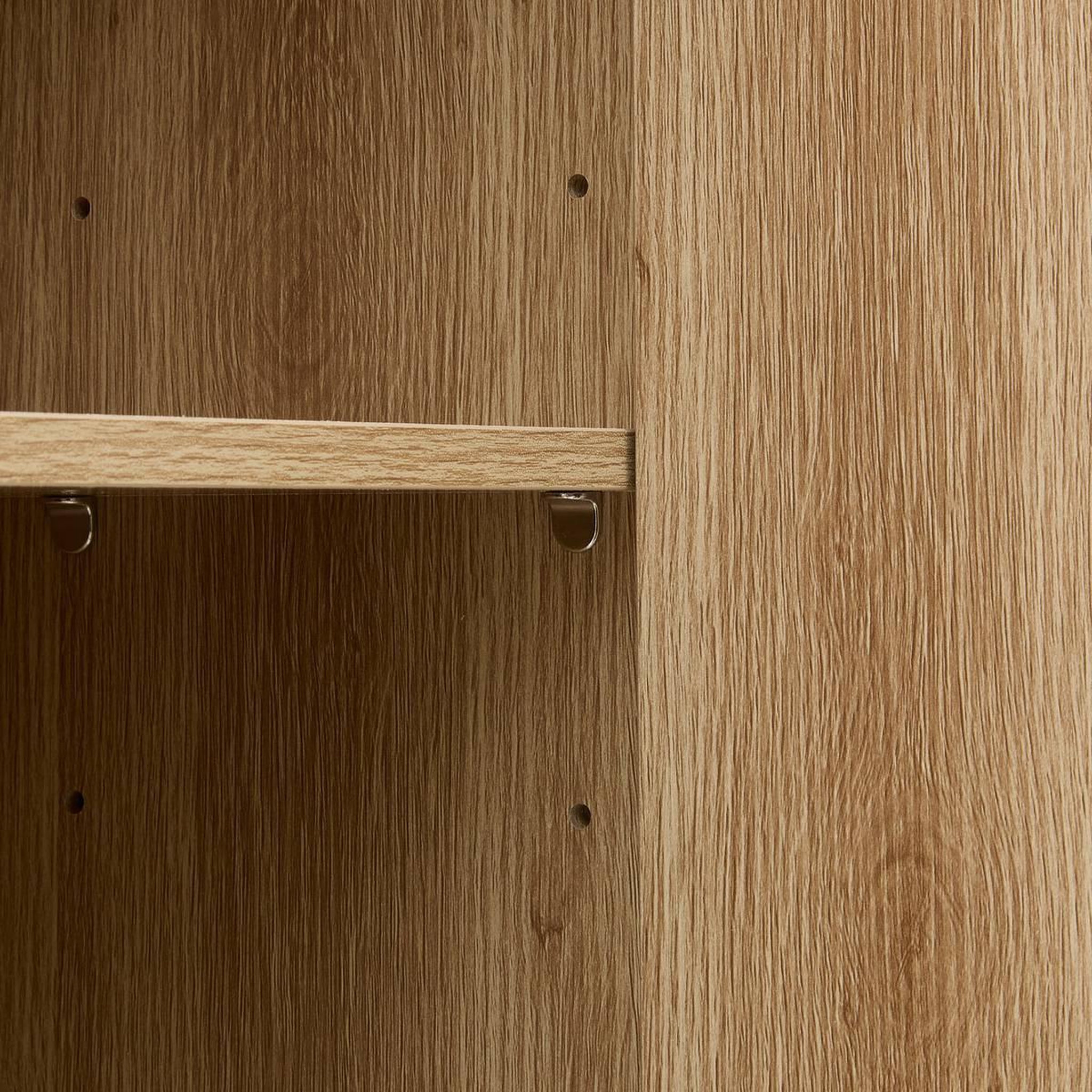 Voir la diapositive 5 : FIVE Meuble wc 2 portes  abana  180cm naturel