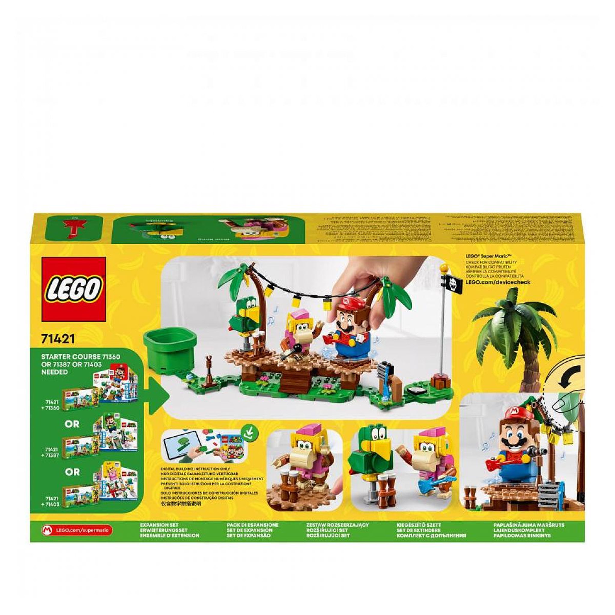 Voir la diapositive 2 : LEGO 71421 Ensemble d extension concert de Dixie Kong dans la jungle Super Mario™
