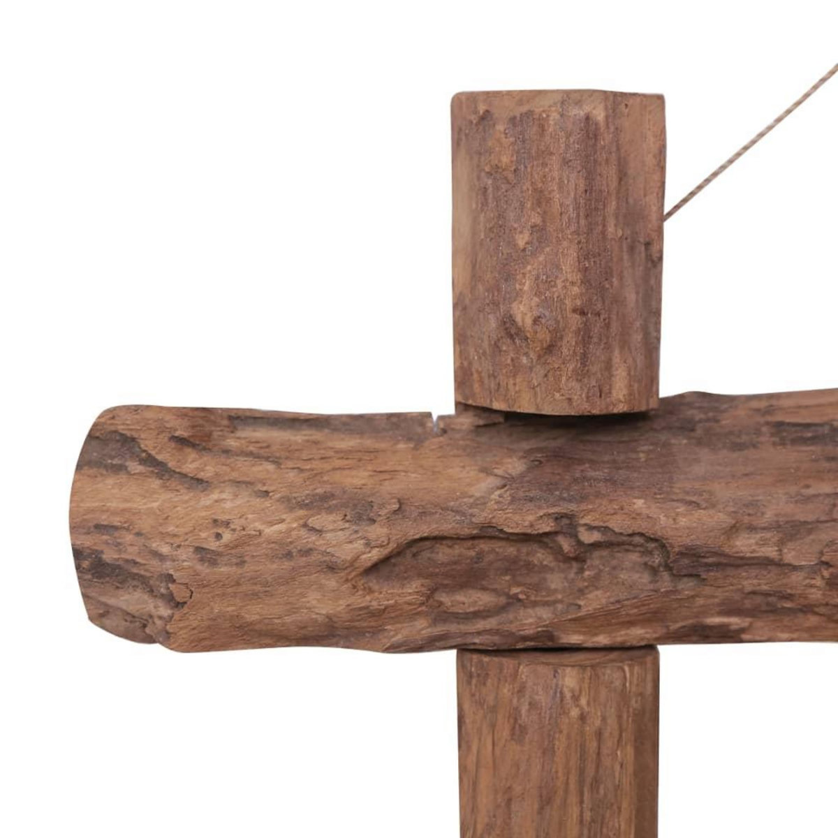 VIDAXL Miroir a buches Naturel 70x70 cm bois de teck recycle