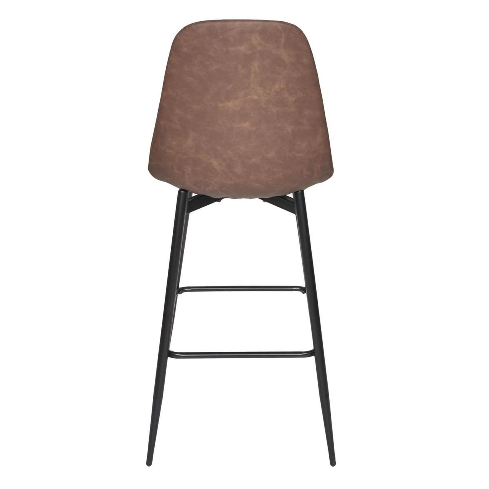 Voir la diapositive 5 : The Home Deco Factory Lot de 2 chaises de bar  amber  106cm marron