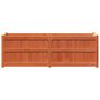 Voir la diapositive 5 : VIDAXL Jardiniere cire marron 150x50x50 cm bois de pin massif