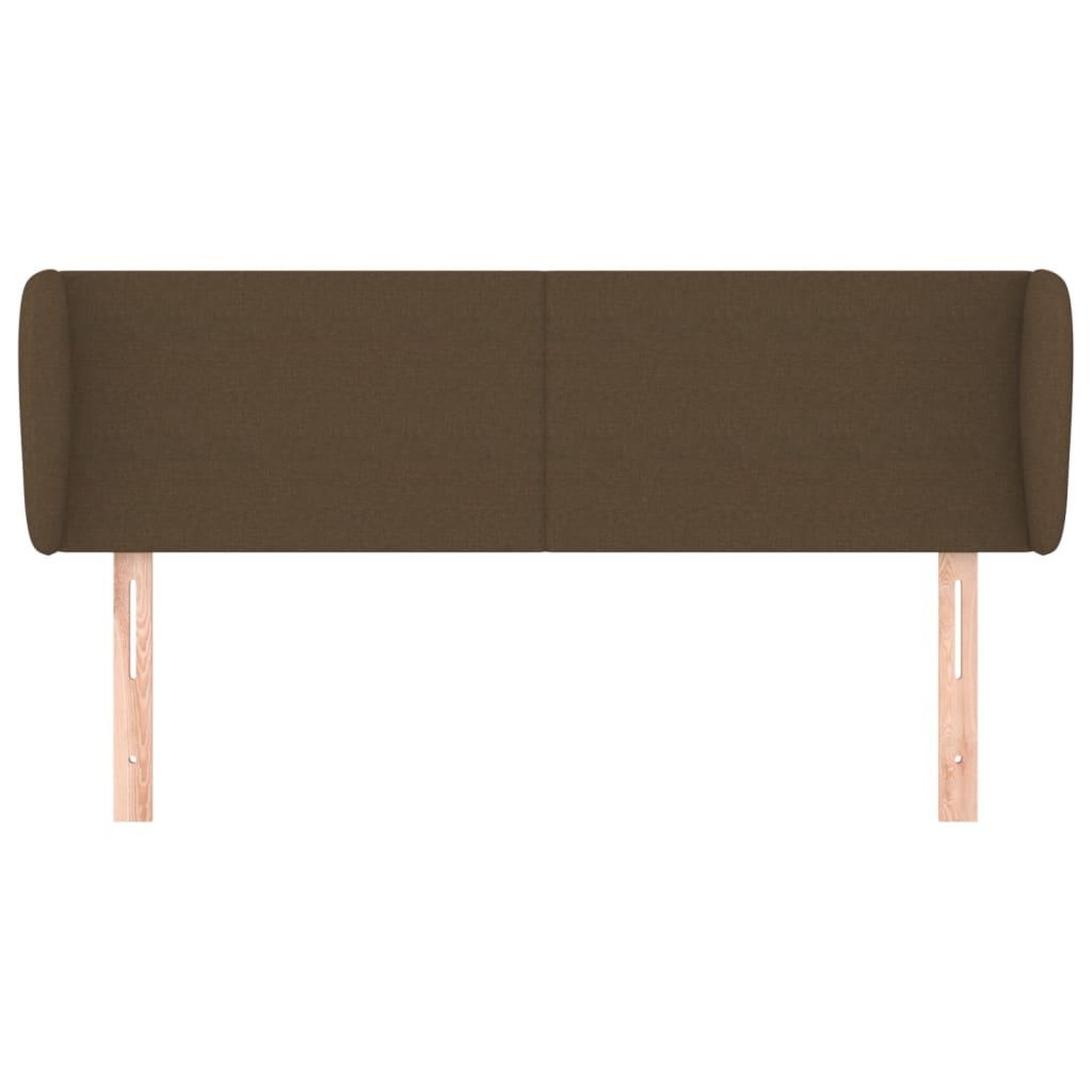 Voir la diapositive 3 : VIDAXL Tete de lit avec oreilles Marron fonce 147x23x78/88 cm Tissu