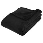 ATMOSPHERA Plaid  Microfibre  130x180cm Noir