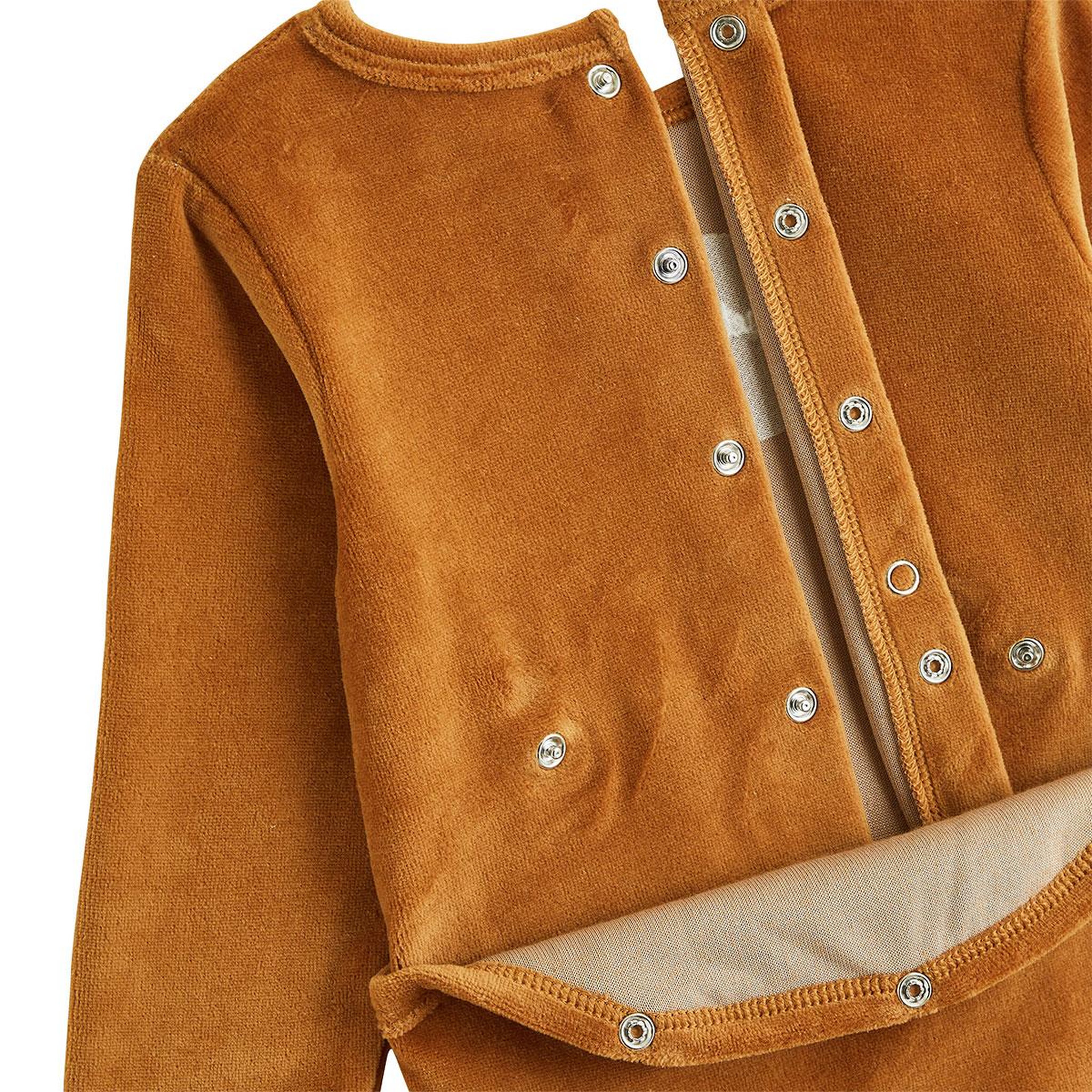Voir la diapositive 2 : PETIT BEGUIN Lot de 2 pyjamas bébé en velours