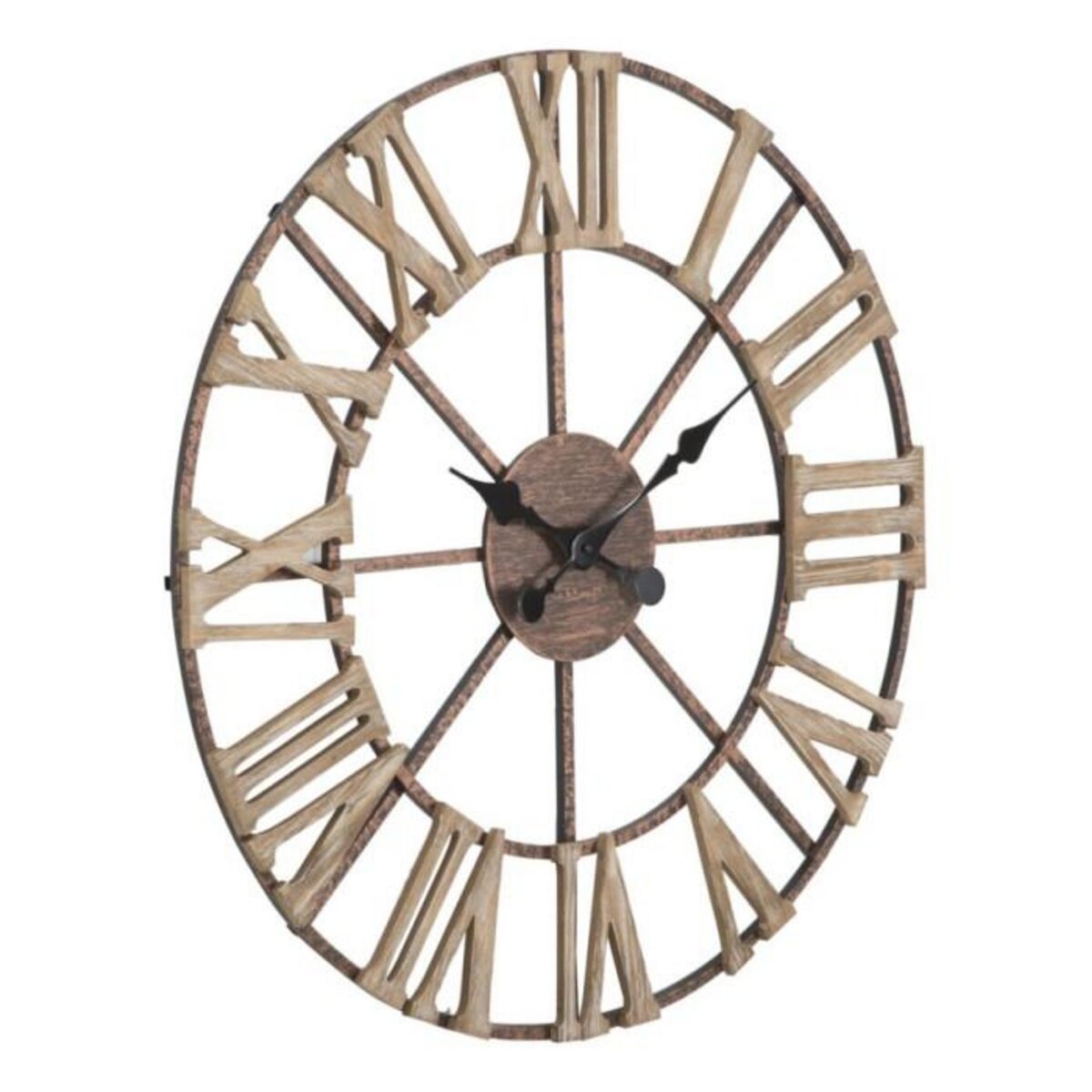 Paris Prix Horloge Murale en Métal  Plus  71cm Marron