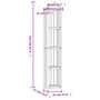 Voir la diapositive 6 : VIDAXL Abri a outils de jardin 40x33x222 cm Bois de pin impregne