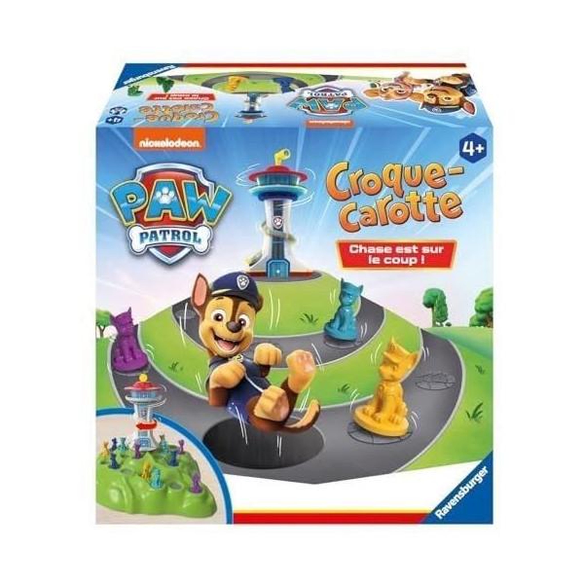 Voir la diapositive 2 : RAVENSBURGER Croque Carotte Pat'Patrouille, Jeu de parcours rigolo, des 4 ans, 22385, Version fr, Ravensburger