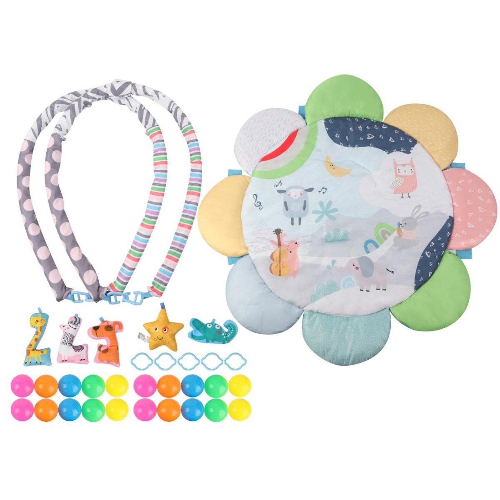 Voir la diapositive 3 : MILLY MALLY Tapis éducatif 2-en-1 tinymini zoo fleur