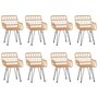 Voir la diapositive 4 : VIDAXL Ensemble a manger de jardin 9 pcs Resine tressee