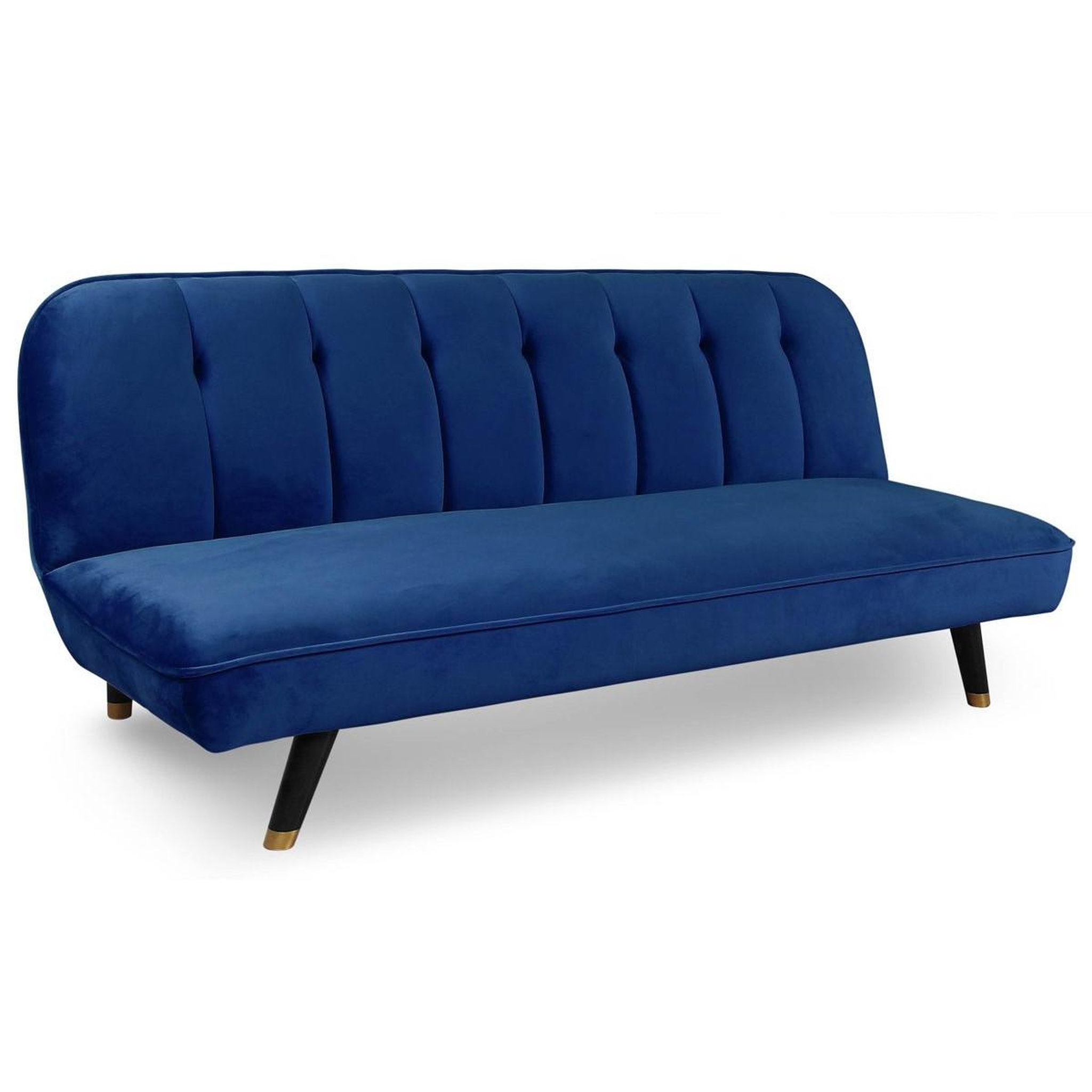Voir la diapositive 1 : Paris Prix Canapé convertible en velours  seattle  180cm bleu
