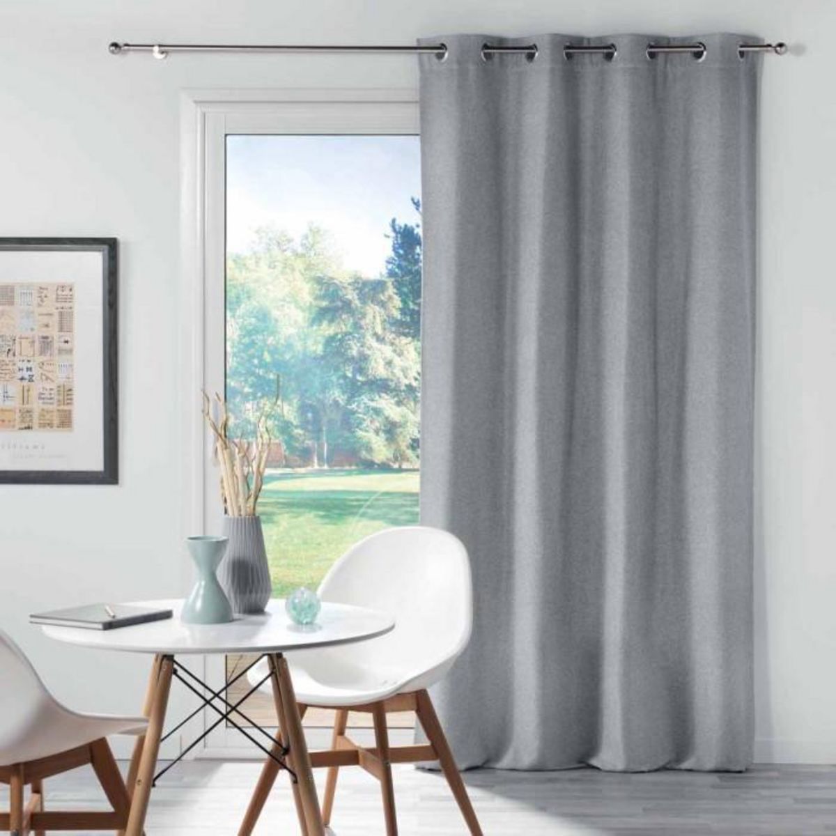 Paris Prix Rideau Occultant  Chinea  135x240cm Gris