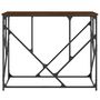 Voir la diapositive 4 : VIDAXL Table console chene marron 100x40x80 cm bois d'ingenierie