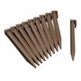Voir la diapositive 1 : Nature Ancres pour bordure de jardin - PP, taupe  x10