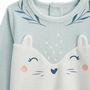 Voir la diapositive 4 : Petit Béguin Pyjama enfant 2 pièces en velours à pieds retroussables Dina