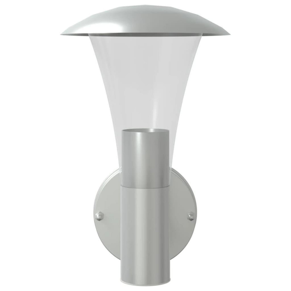 VIDAXL Applique murale d'exterieur argente acier inoxydable